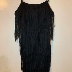 Black mini dress